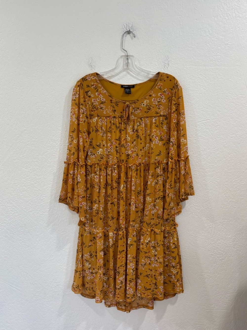 Robert Louis Floral Tiered Boho Peasant Dress